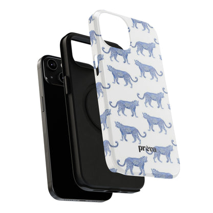 Blue Leopard Pattern Phone Case