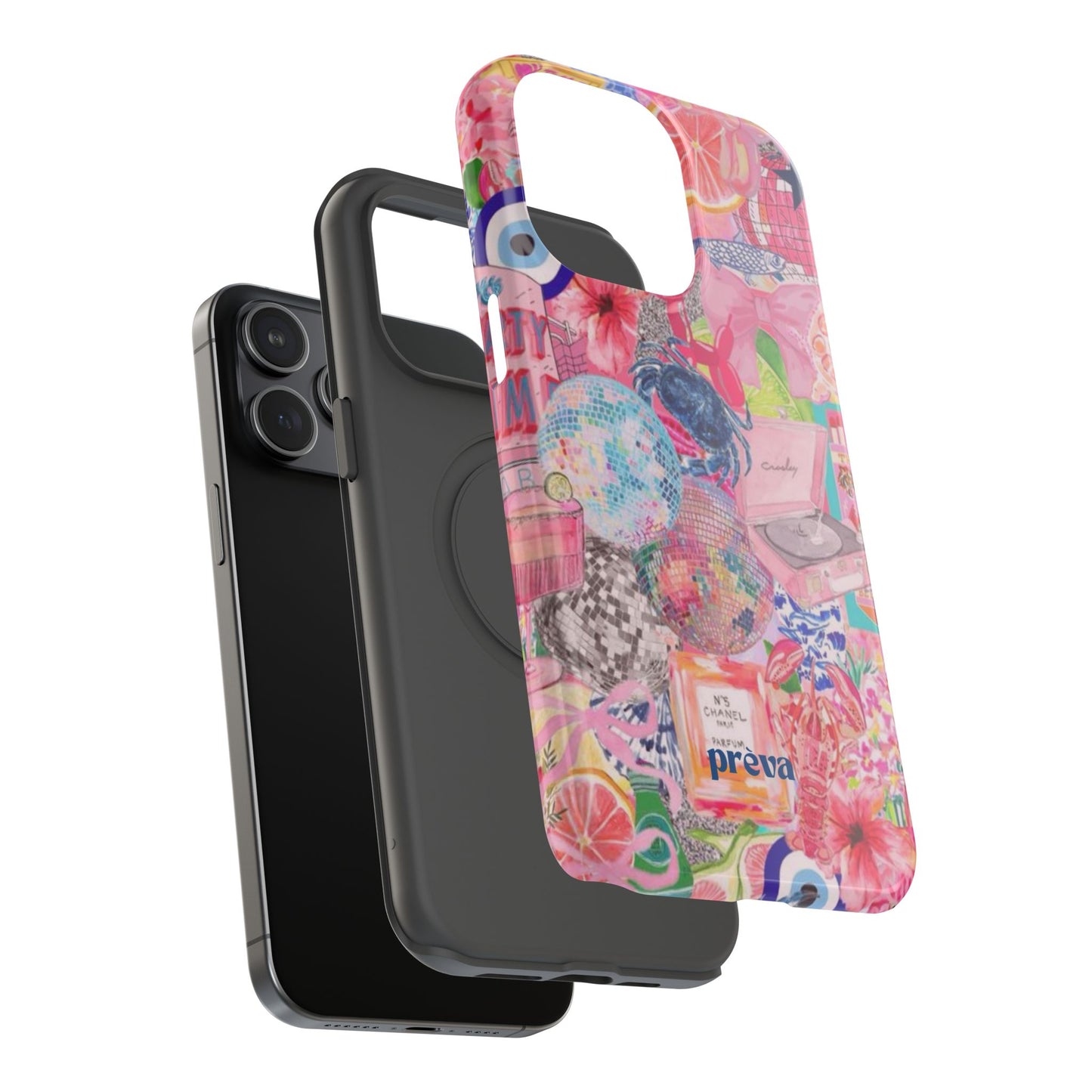 Floral & Pink Collage Phone Case
