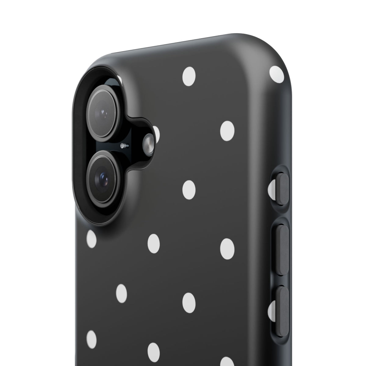 Black with White Polka Dots Phone Case