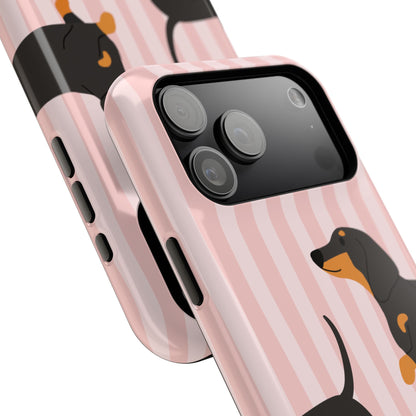 Dachshund Pink Stripes