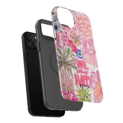 Pink Tropical Collage Phone Case