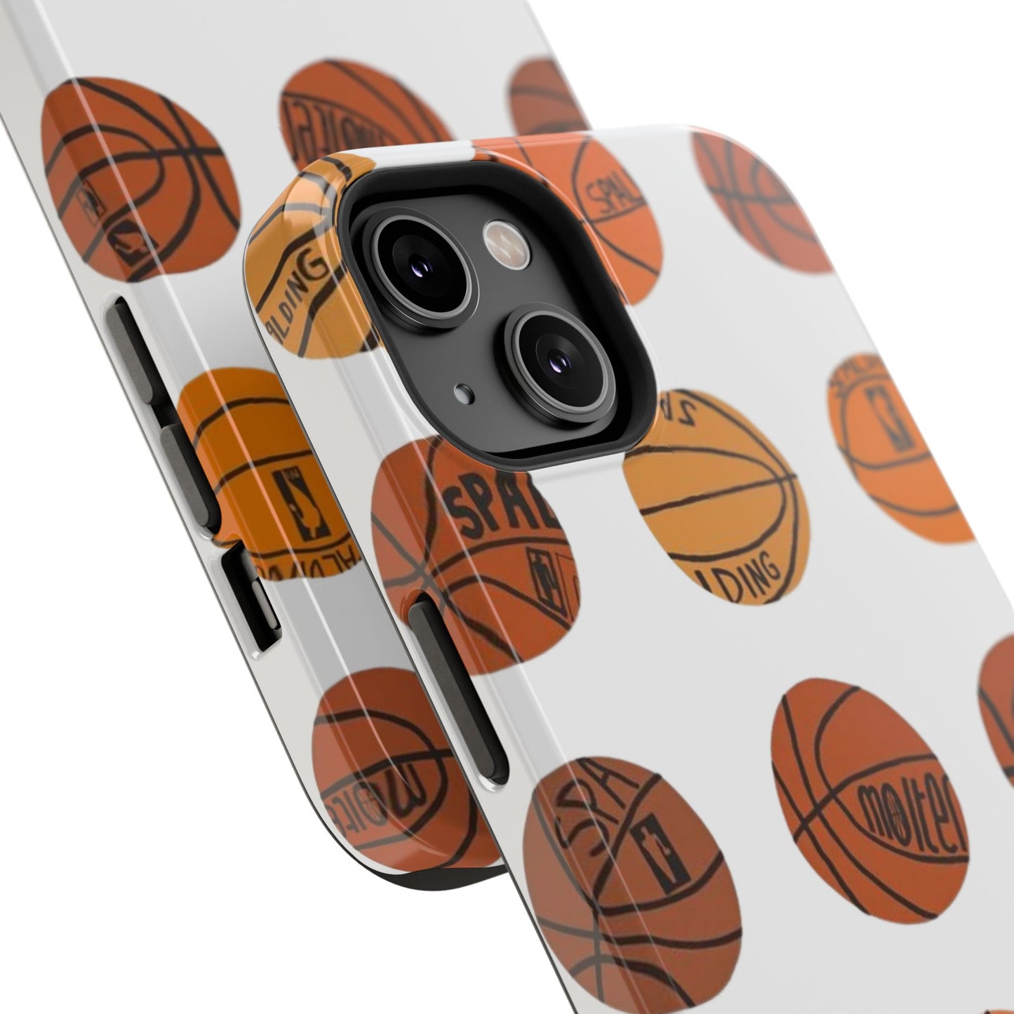 White Basketball Phone Case