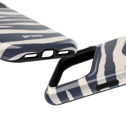 Navy & Cream Zebra Phone Case