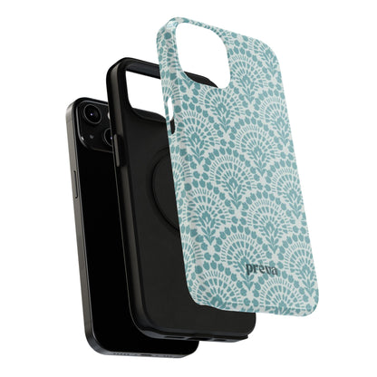 Aqua Lace Pattern Phone Case