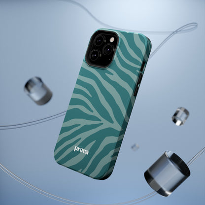 Teal Zebra Phone Case