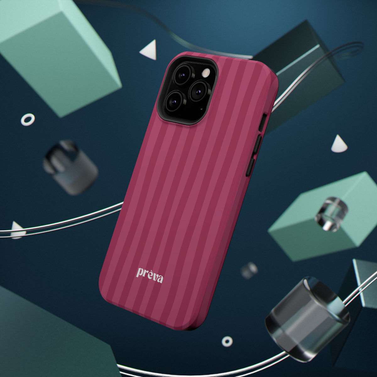 Magenta Stripes Phone Case