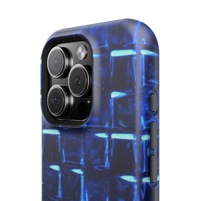 Blue Glass Tile Impact-Resistant Phone Case
