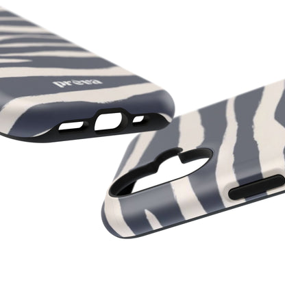 Navy & Cream Zebra Phone Case