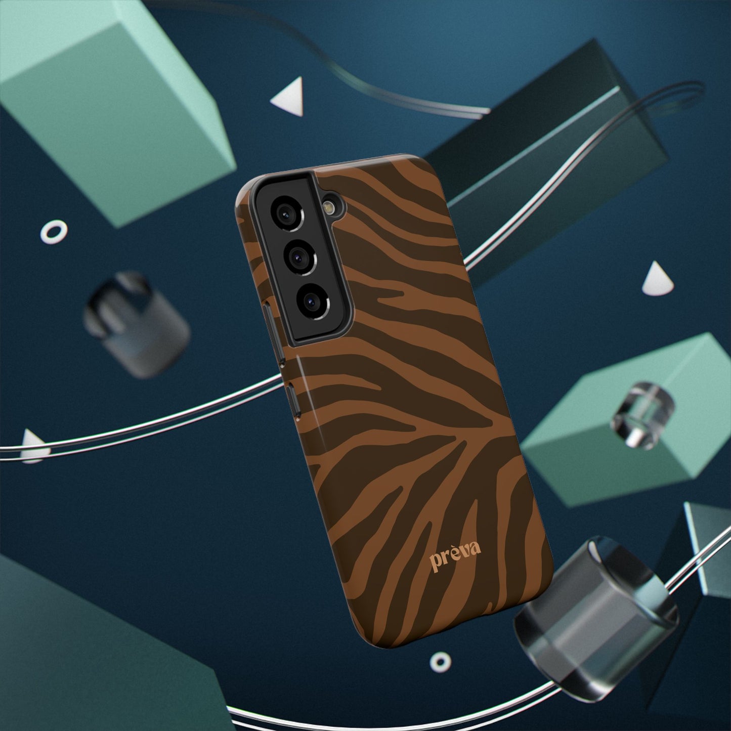Brown Tiger Stripe Phone Case
