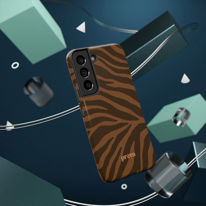 Brown Tiger Stripe Phone Case
