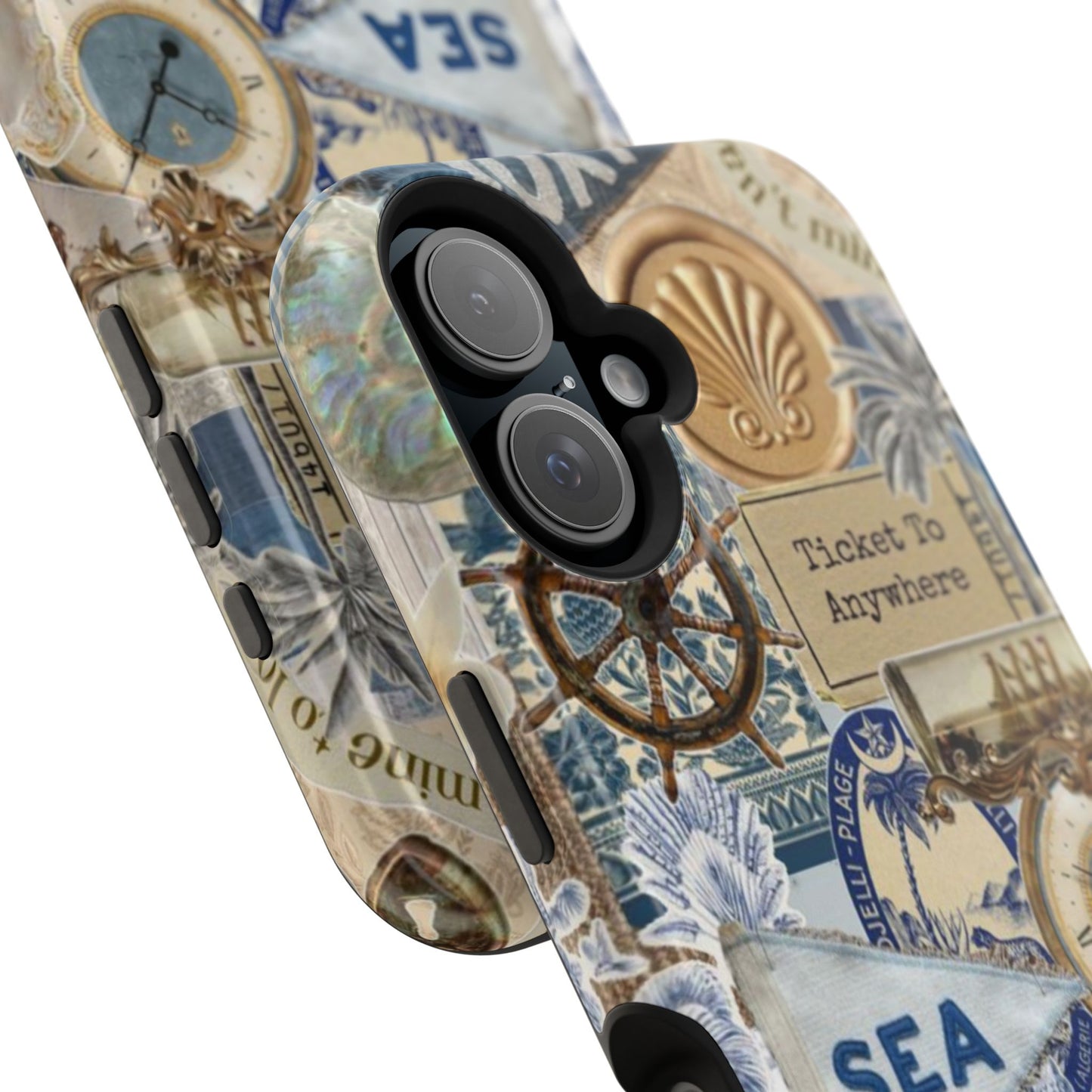 Neutral Travel Collage Phone Case