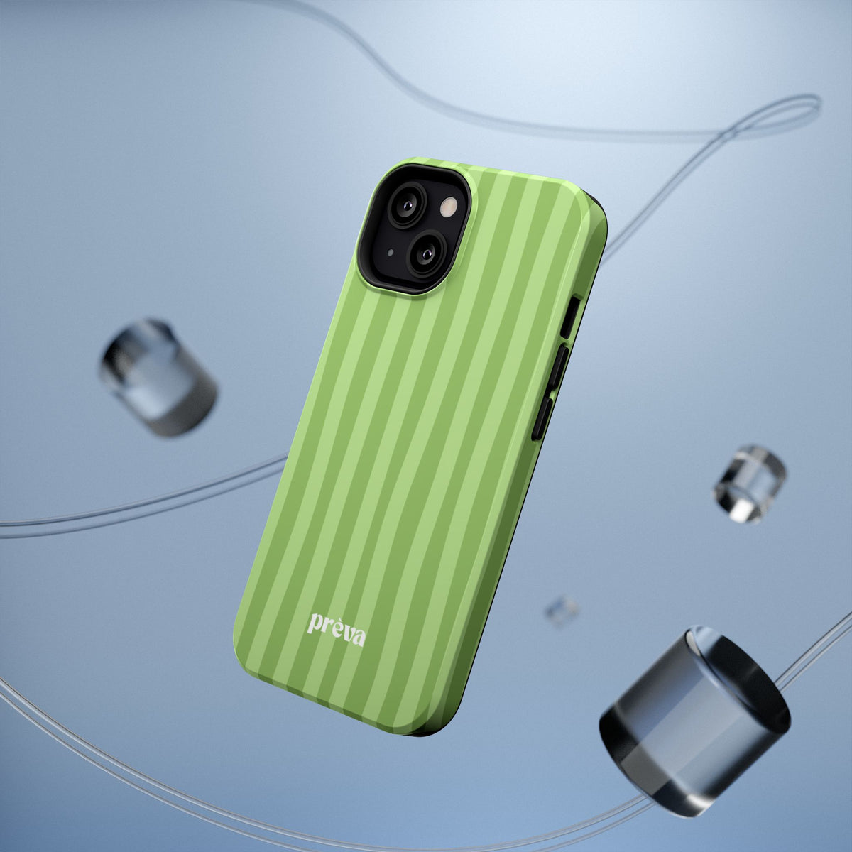 Light Green Stripes Phone Case