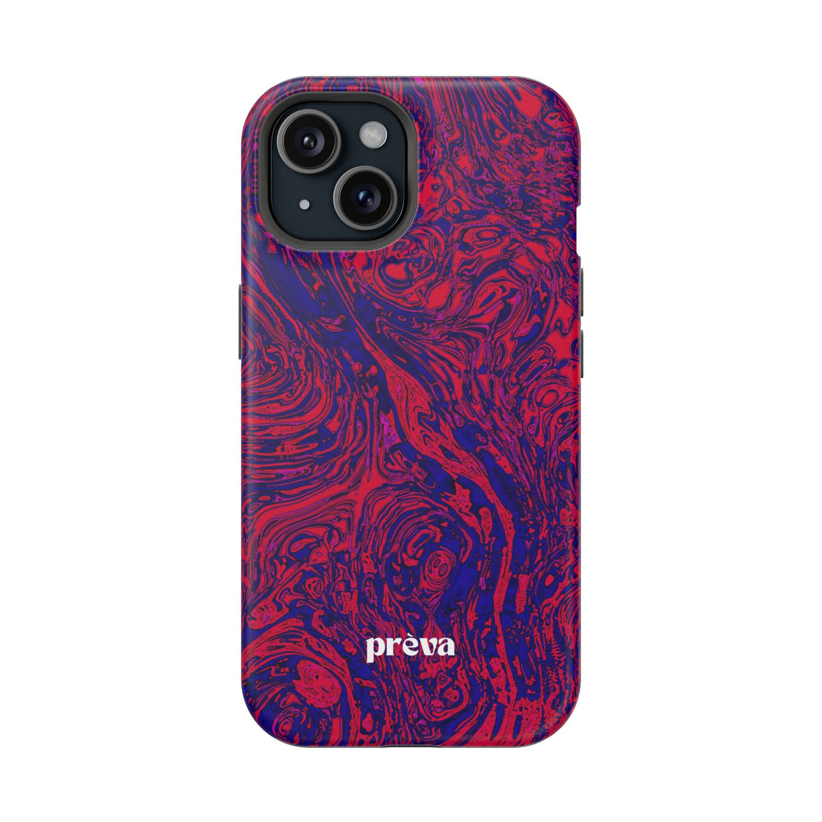 Marbled Red & Purple Impact Phone Case
