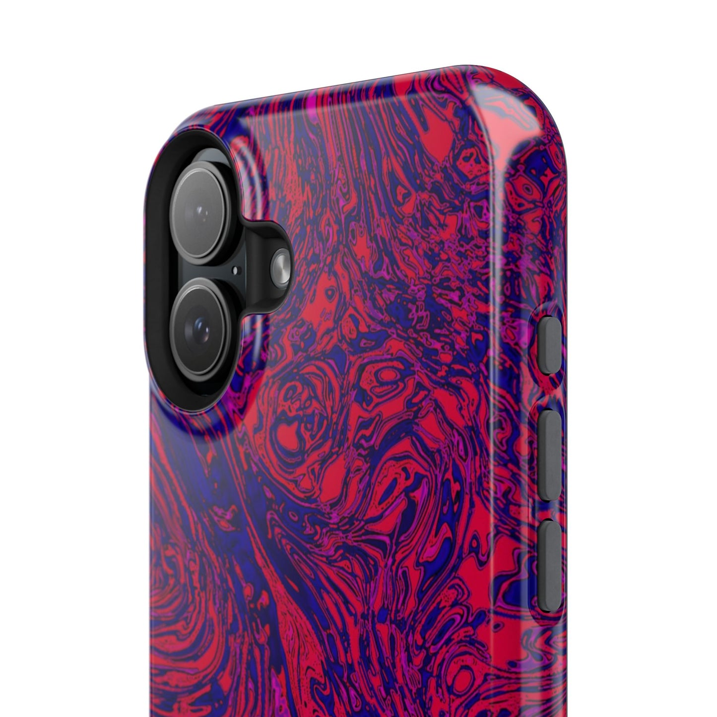 Marbled Red & Purple Phone Case