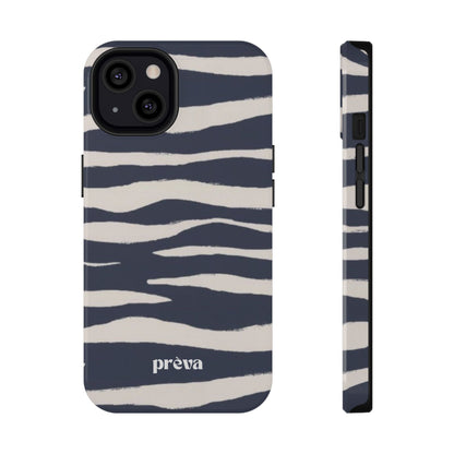 Navy & Cream Zebra Phone Case