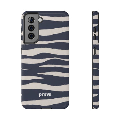 Navy & Cream Zebra Phone Case