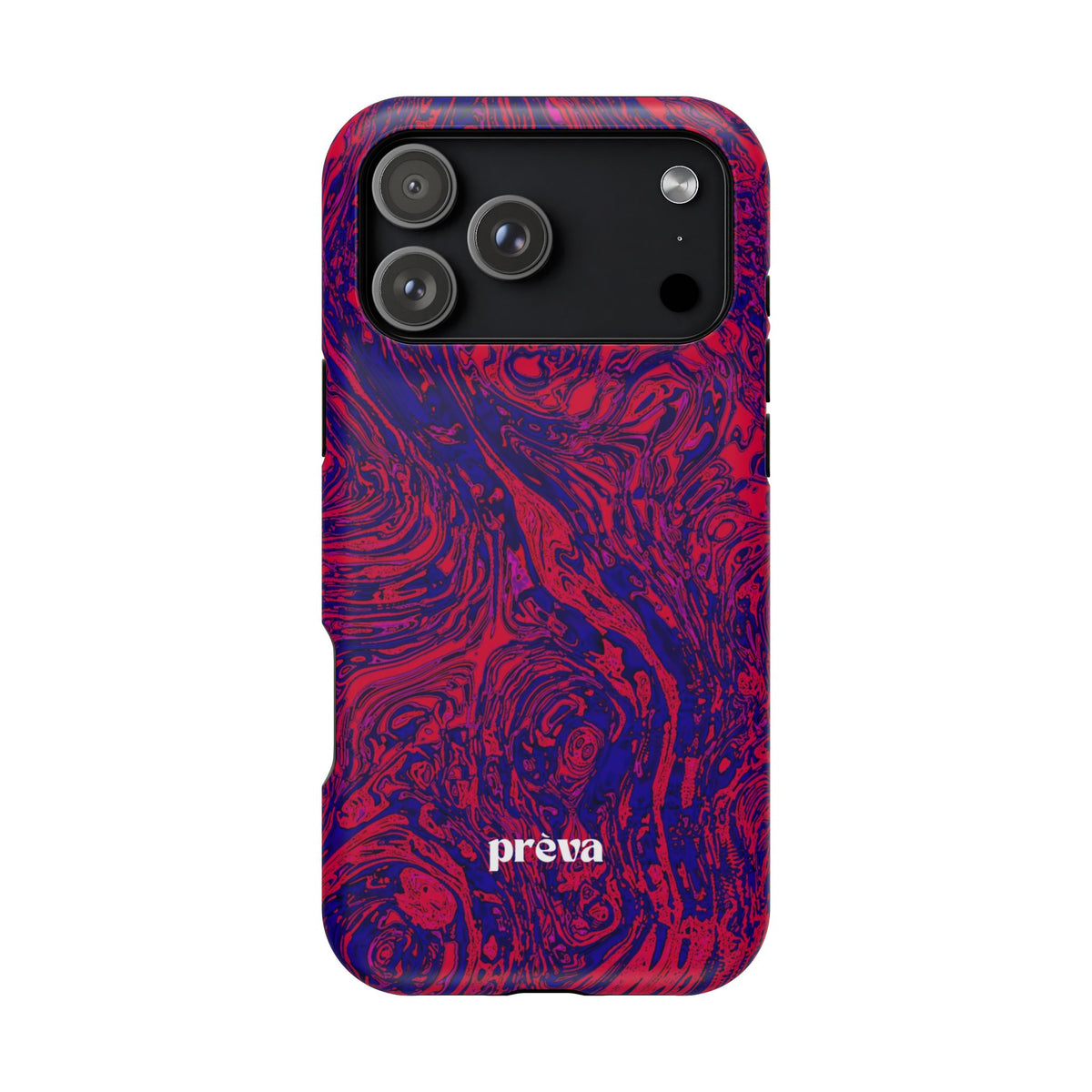 Marbled Red & Purple Impact Phone Case