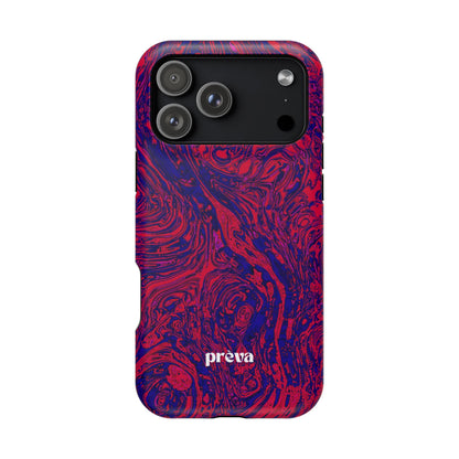 Marbled Red & Purple Impact Phone Case
