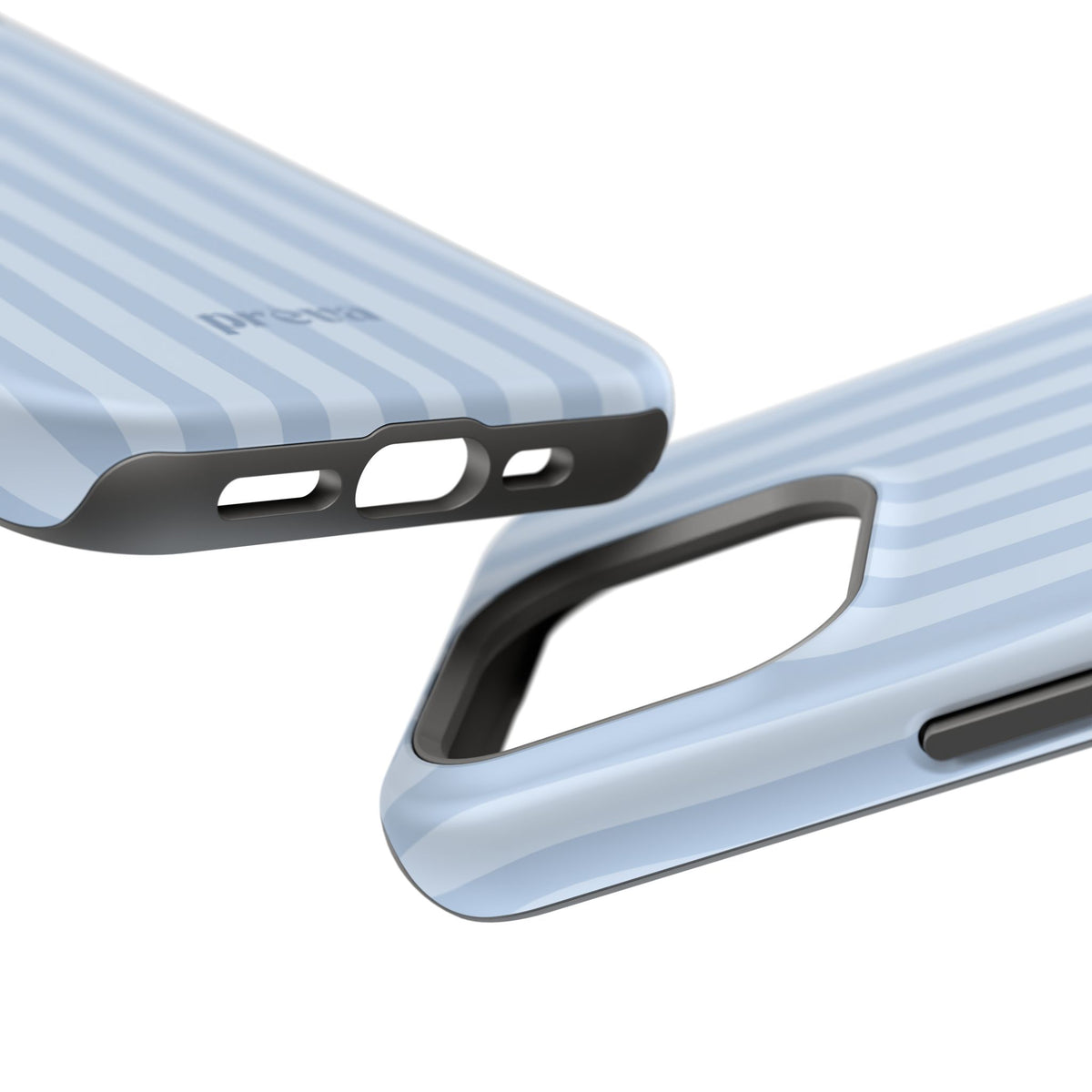 Pastel Blue Stripes Phone Case