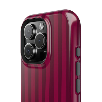 Burgandy Stripes x Ava Dudderar Phone Case