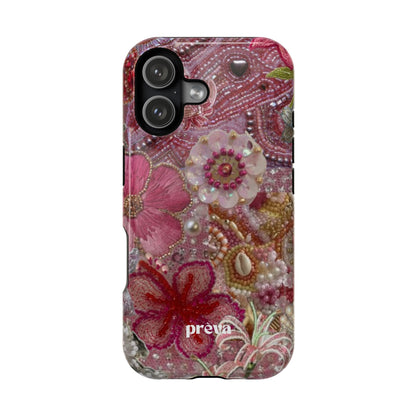 Floral Embroidery Phone Case