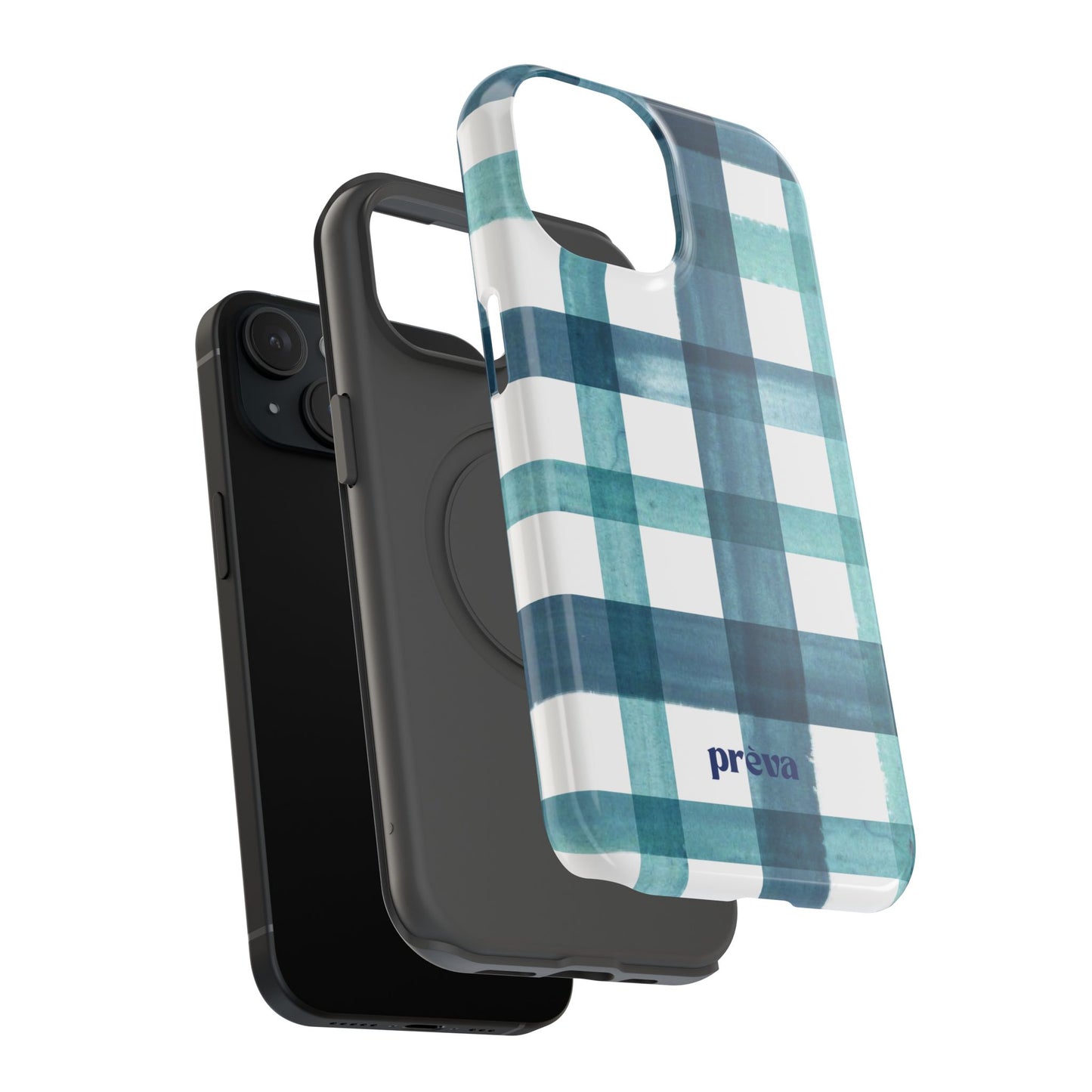 Teal Plaid Phone Case
