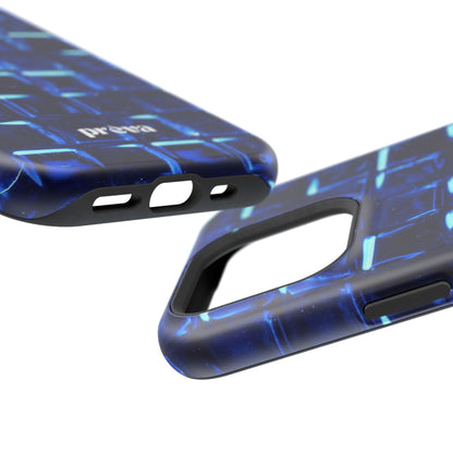 Blue Glass Tile Impact-Resistant Phone Case