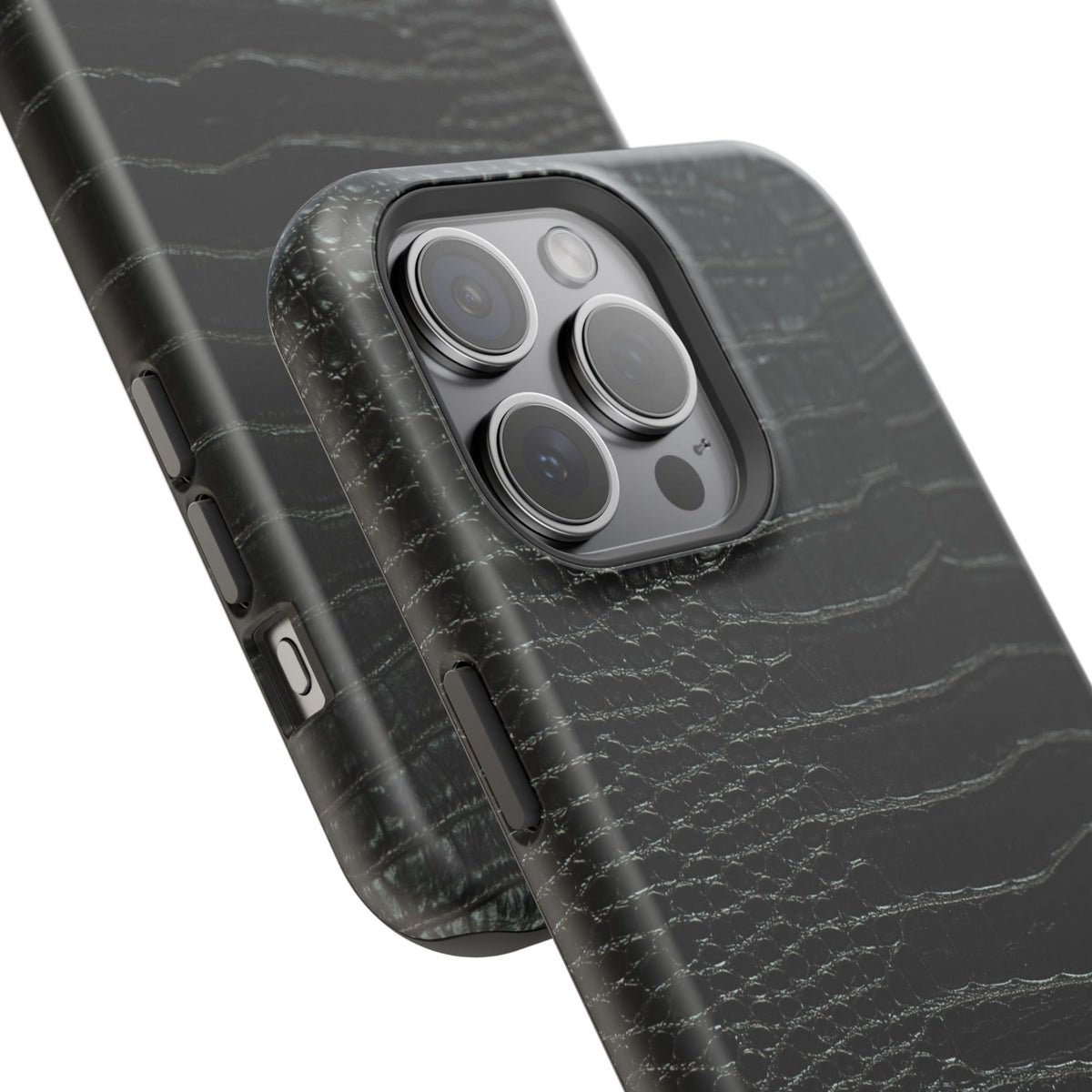 Black Croc Phone Case