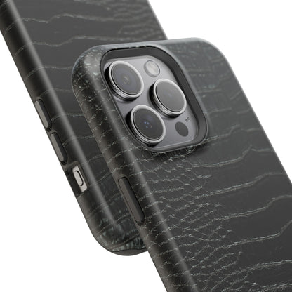Black Croc Phone Case