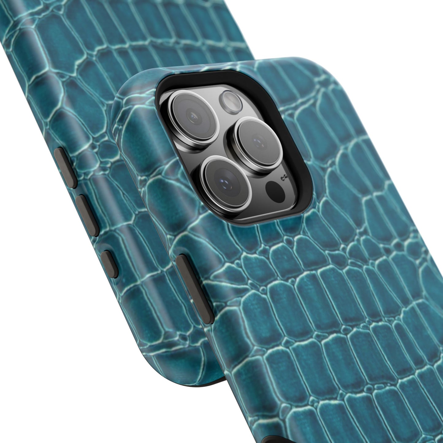 Teal Croc Phone Case