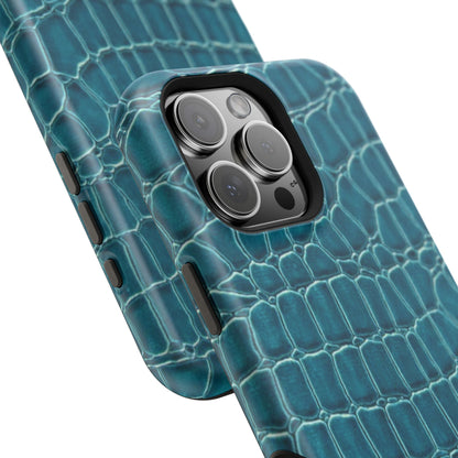 Teal Croc Phone Case