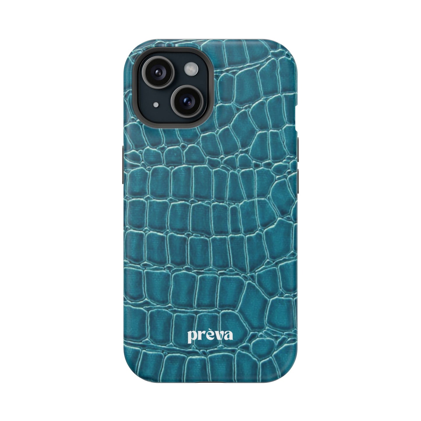 Teal Croc Phone Case