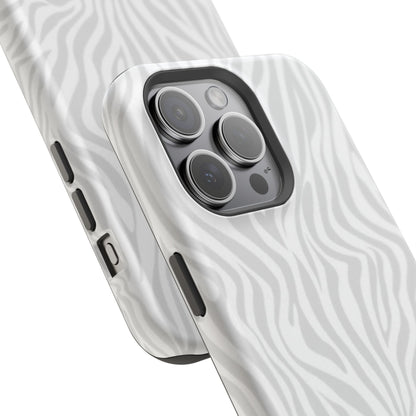 Zebra White Wave Phone Case