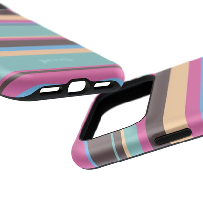 Cocoa Palm Stripes Phone Case