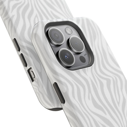 Zebra White Wave Phone Case