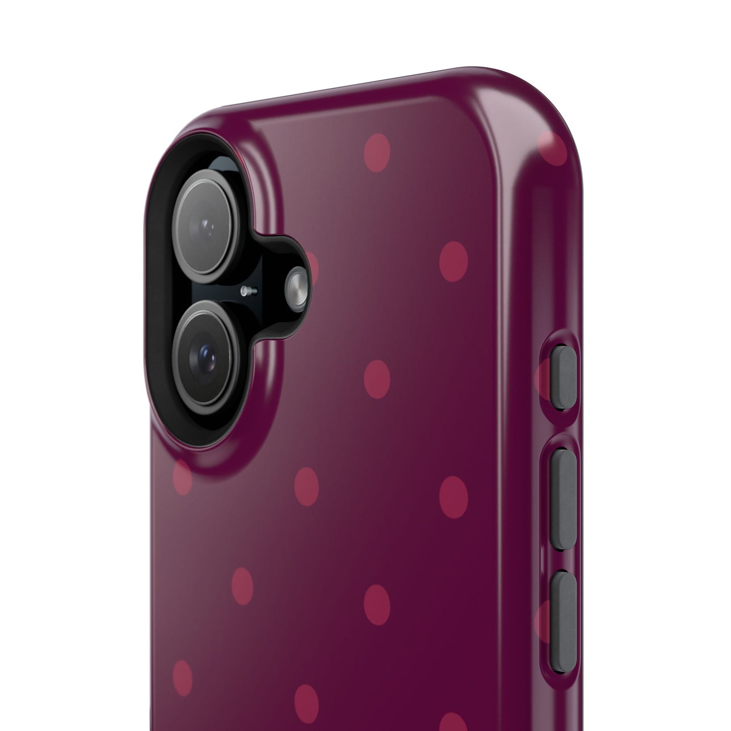 Maroon Polka Dots Phone Case