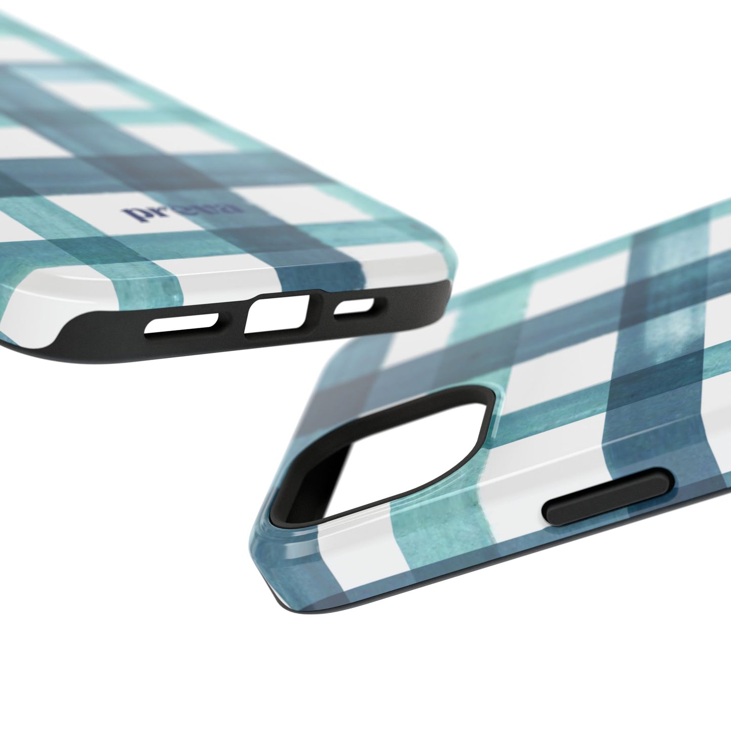 Teal Plaid Phone Case