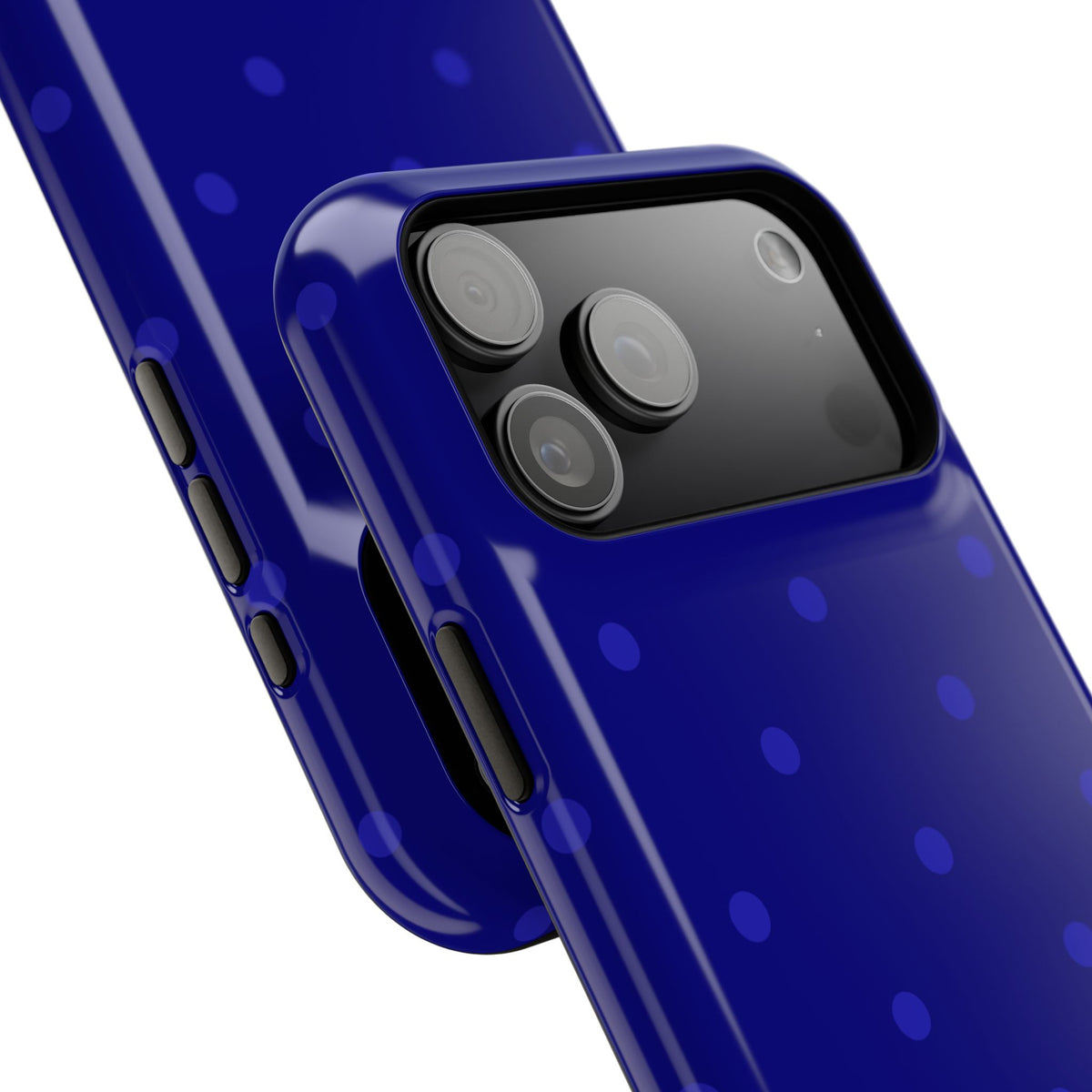Dark Blue Polka Dots Phone Case