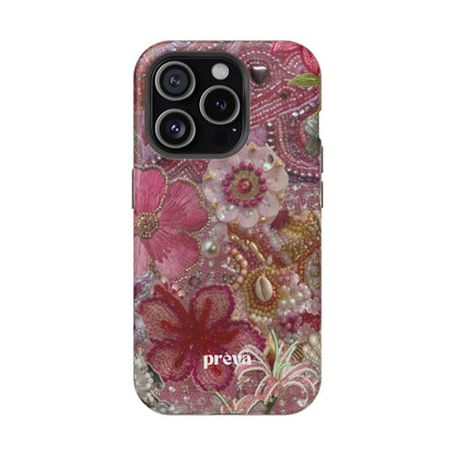 Floral Embroidery Phone Case