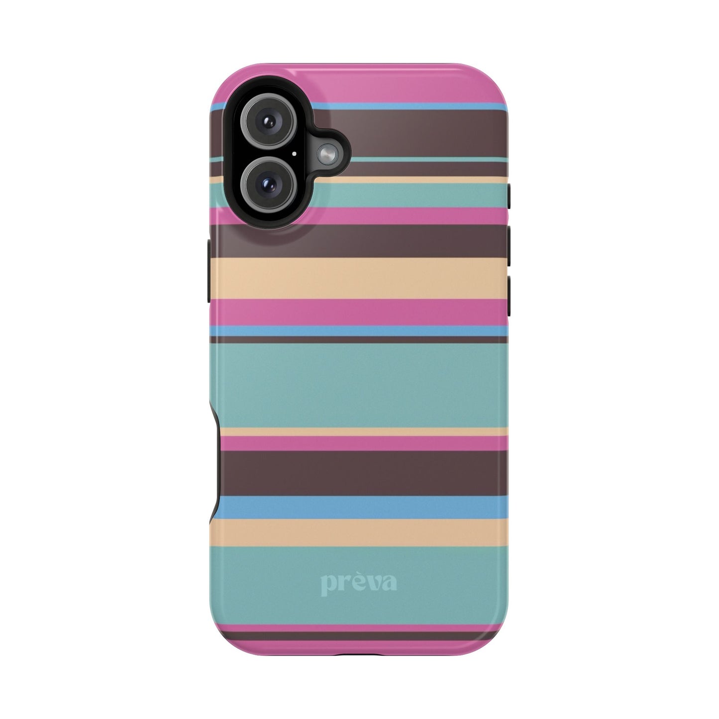 Cocoa Palm Stripes Phone Case