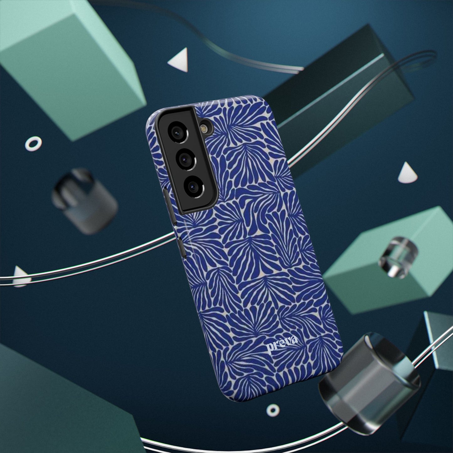 Blue Abstract Greek Phone Case