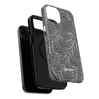 Abstract Midnight Lace Phone Case