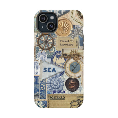 Neutral Travel Collage Phone Case