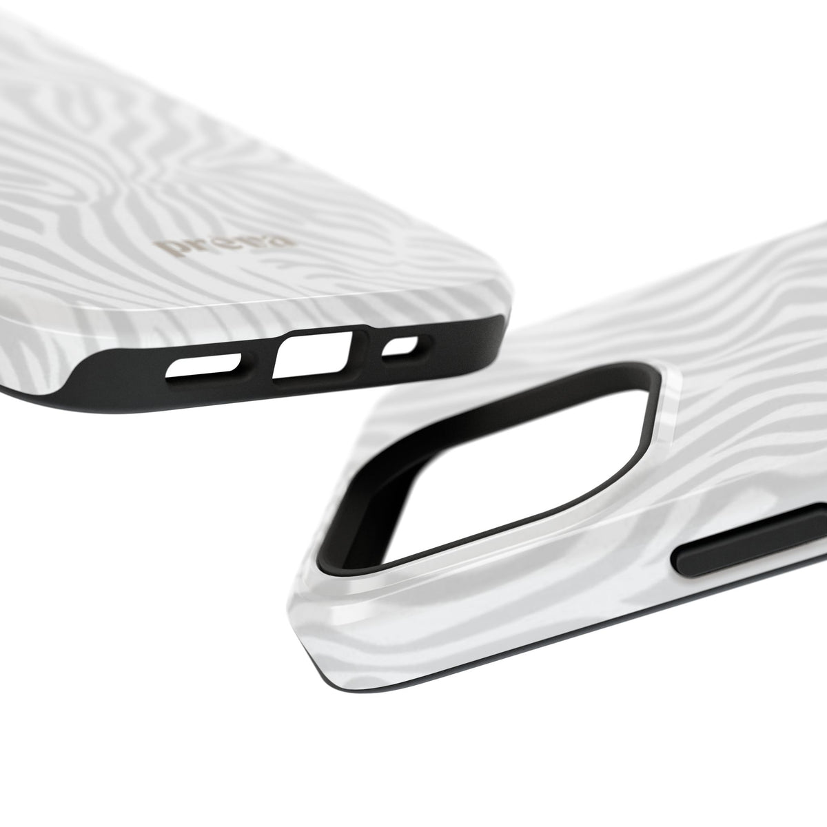 Zebra White Wave Phone Case