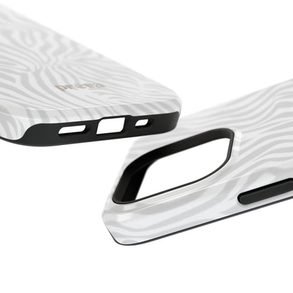 Zebra White Wave Phone Case