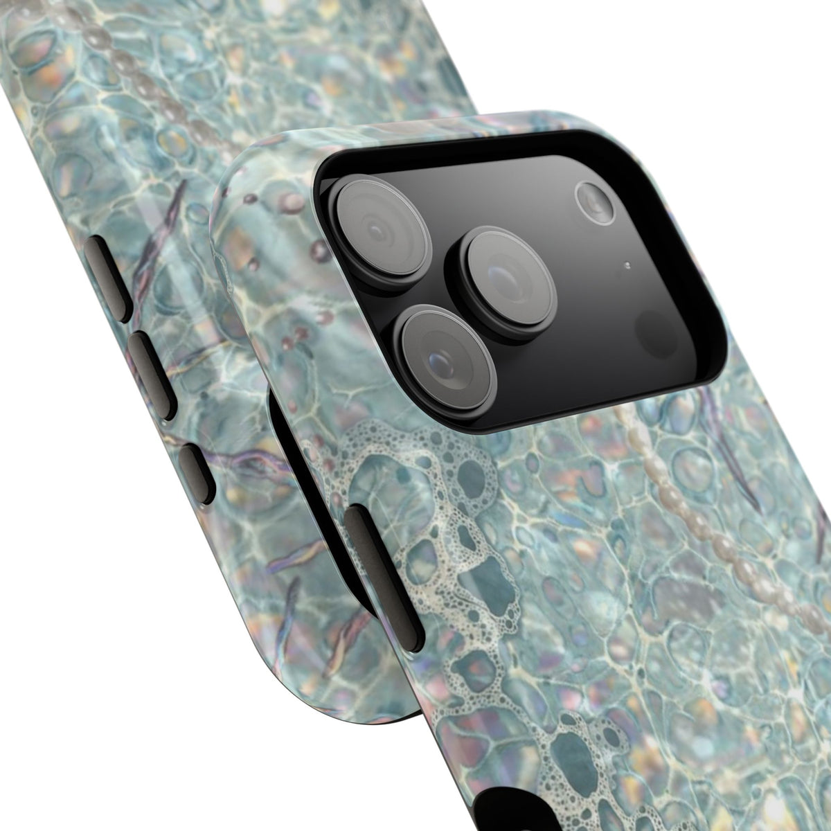 Marbled Seafoam Impact-Resistant Phone Case