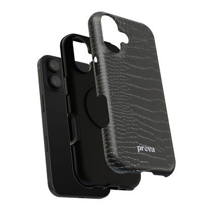 Black Croc Phone Case