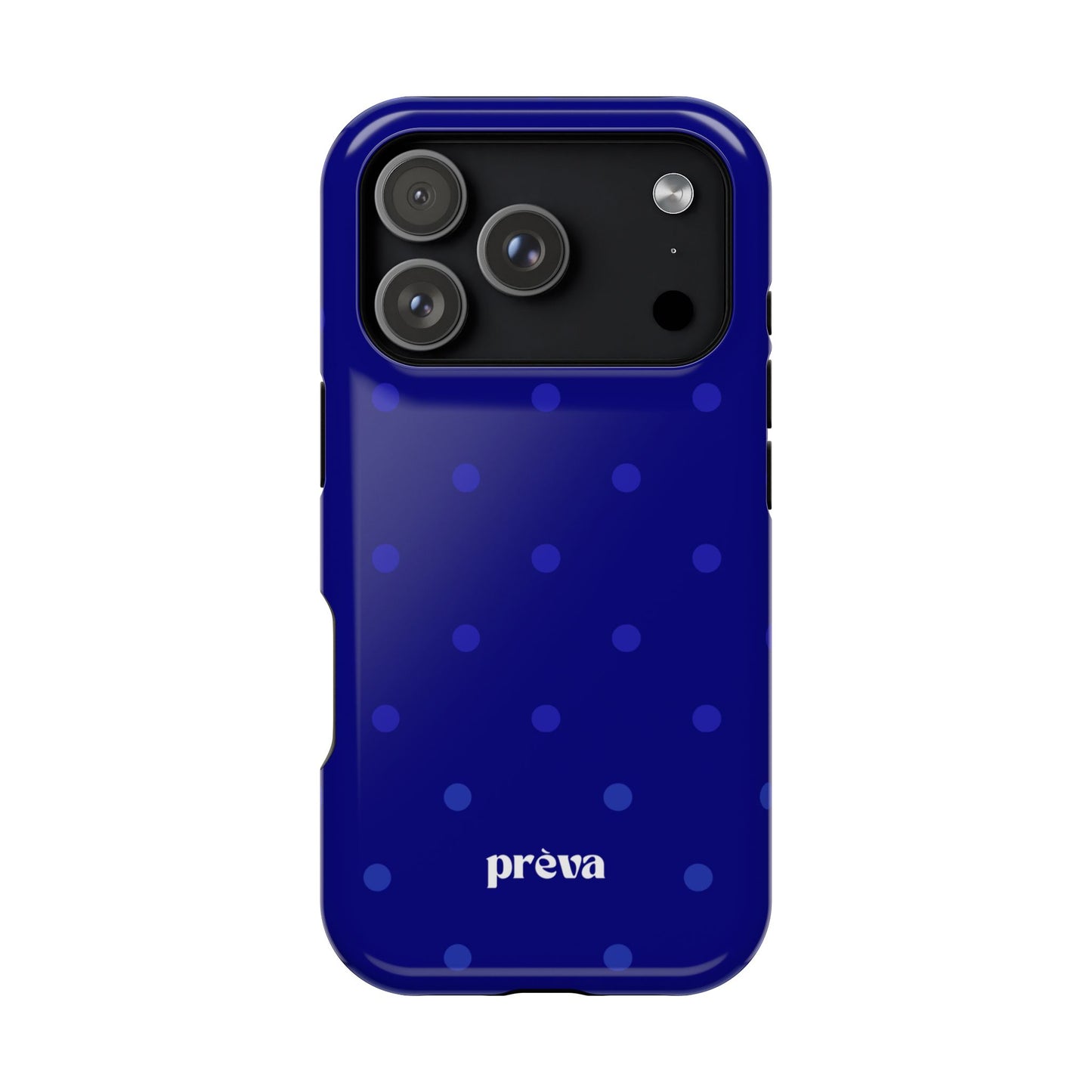 Dark Blue Polka Dots Phone Case