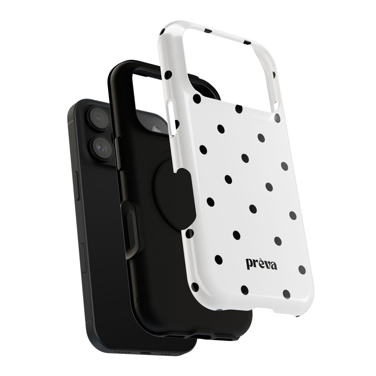 B&W polka dots Phone Case