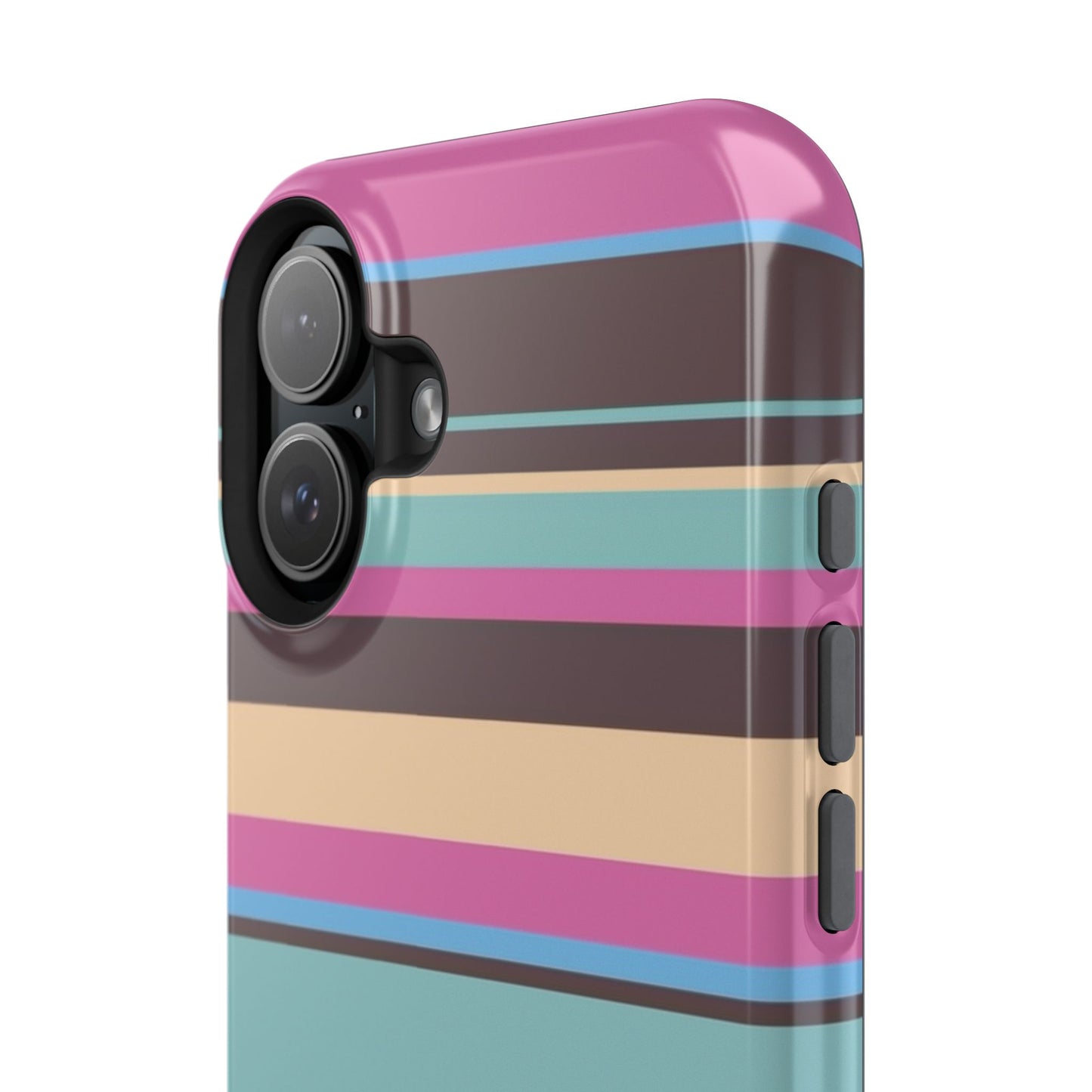 Cocoa Palm Stripes Phone Case